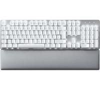 Razer Pro Type Ultra - Wireless Mechanical Keyboard for Maximum Productivity (Yellow Silent & Linear Switches, Faux Leather Overlay, Multi-Device Dongle, Bluetooth) QWERTZ DE Layout | White