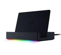 Razer Handheld Dock Chroma - 6-Port HDMI & USB Charging Hub for mobile gaming or tablet devices (3x USB A, 1x HMDI, 1 USB-C 100W Passthrough Chargin, 1x GbE) Black