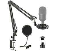 Razer Seiren Mini Boom Arm Stand with Shock Mount, Mic Stand with Pop Filter and Upgraded Heavy Duty Clamp for Razer Seiren Mini USB Streaming Microphone Frgyee.
