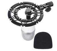Razer Seiren Mini Shock Mount with Mic Cover Foam Pop Filter Matching Razer Seiren Mini Boom Arm Stand, Compatibe with Razer Seiren Mini USB Mic by YOUSHARES