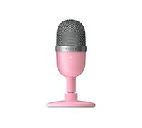 Razer Seiren Mini - USB Condenser Microphone for Streaming (Compact with Supercardioid Polar Pattern, Tiltable Stand, Integrated Shock Absorber) Quartz Pink