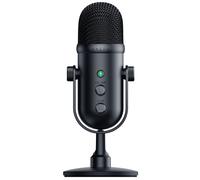 Razer Seiren V2 Pro - Professional-Grade USB Microphone for Streamers (Dynamic Microphone, High Pass Filter, Mic Monitoring, Built in Shock Absorber & Mic Windsock, Gain Control & Mute Button) Black