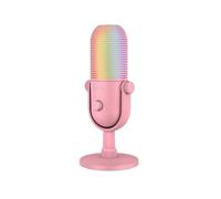 Razer Seiren V3 Chroma - RGB USB Microphone - Supercardioid Condenser Microphone with Tap-to-Mute (Reactive Lighting, Digital Gain Limiter and Integrated Shock Absorber) Quartz