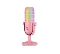 Razer Seiren V3 Chroma - RGB USB Microphone - Supercardioid Condenser Microphone with Tap-to-Mute (Reactive Lighting, Digital Gain Limiter and Integrated Shock Absorber) Quartz