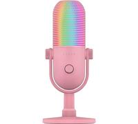 Razer Seiren V3 Chroma - RGB USB Microphone - Supercardioid Condenser Microphone with Tap-to-Mute (Reactive Lighting, Digital Gain Limiter and Integrated Shock Absorber) Quartz