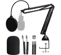 Razer Seiren X Boom Arm with Pop Filter - Professional Mic Stand for Broadcasting and Recording by YOUSHARES