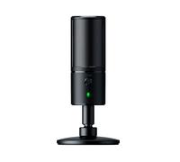 Razer Seiren X - Streaming USB Condenser Microphone (Compact with Damper, Supercardioid Recording Pattern, No Latency, Mute Button, Headphone Jack) Black