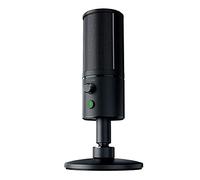Razer Seiren X USB Streaming Microphone: Professional Grade - Built-In Shock Mount - Supercardiod Pick-Up Pattern - Anodized Aluminum - Classic Black
