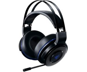 Razer Thresher 7.1 for PlayStation - Wireless Gaming Headset for PS4, PS5 and PC (Wireless Headphones, Dolby 7.1 Surround Sound, 16 Hours Battery Life, Retractable Microphone) Black-Blue