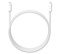 Razer Thunderbolt 4 Cable - Thunderbolt 4 Cable (Up to 40 Gigabits per second, up to 8K Resolutions, up to 100W Charging, Ultimate Compatibility) White | 0.8M