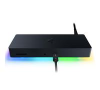 Razer Thunderbolt 4 Dock Chroma - Premium Hub with RGB Lighting for Windows and Mac (10 Ports in One, Output to Two 4K Monitors or One 8K Monitor) Black