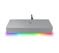 Razer Thunderbolt 5 Dock Chroma - 10 ports USB-Dock - 3x DisplayPort USB-C - Ethernet - Passthrough 140W - SD/UHS card - 3x USB-A - M.2 extension - UK connector - PC/Mac | Mercury