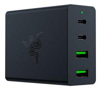 Razer USB-C 130W GaN Charger Portable Powerhouse: Small and Mighty - Charge Up-to-4 Devices - Faster Charging - Mobility in Mind - Safer Power Delivery - Black