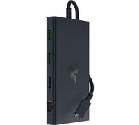 Razer USB-C Dock - 11 ports with HDMI, Gigabit Ethernet, 3.5mm audio port, USB-A & -C, compatible with Windows and Mac (screen output with 4K, 7.1 surround sound) Black