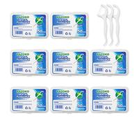 RAZOKO Dental Floss Picks, High-Pull Toothpicks Sticks Clean/Heathy Dentalpicks with Travel Case Perfect for Family,Hotel,Travel (400Pcs)