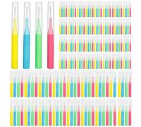 RAZOKO Interdental Brush, Toothpick Flossing Head,Easy Use Tooth Cleaning Tool (176 Count)(2mm/2.3mm/2.5mm/3mm)