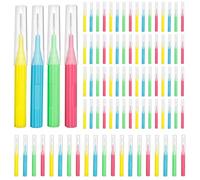 RAZOKO Interdental Brush, Toothpick Flossing Head,Easy Use Tooth Cleaning Tool (88Count)(2mm/2.3mm/2.5mm/3mm)