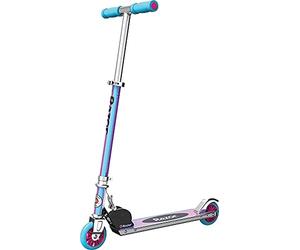 Razor A Kick Scooter, Special Edition Tie-Dye Graphic, Aluminum Folding Scooter, Blue/Pink