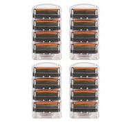 Razor Blades Compatible with Gillette Fusion 5, 5-Layer Shaving Blades Refill Set, Dual-Layer Lubrication Strips, Designed to Deliver an Ultra-Close & Smooth Shaving, Colour May Vary (16)