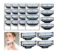 Razor Blades, Pack of 24 Replacement Blades for Men's Wet Razors, Razor Blades for Cleaning Beard and Body Hair