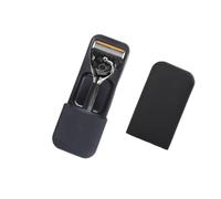 Razor Case Portable Travel Manual Razor Box for Gillette，Suitable for storage 1 Razor、3 Blade Refills (Black Gray)