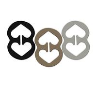 RAZOR Clips Bra Strap Clips Made in the USA Racer Back Conceal Straps, Black-white-beige, Medium