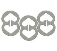 Razor Clips Bra Strap Clips Made in the USA Racer Back Conceal Straps - White - Medium