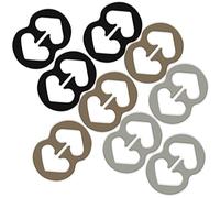 RAZOR Clips Bra Strap Clips Manufactured in the USA Racer Back Conceal Straps (Black, Beige, White Set of 9)