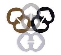 RAZOR Clips Bra Strap Clips Racer Back Conceal Straps Cleavage Control Set Of 4 0 8 Black,Beige,White,Clear 1