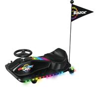 Razor Crazy Cart Shift Lightshow Lithium Electric Go-Kart With Light Up Wheels, Speeds Up To 8 mph For Ages 6+