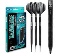 Razor Edge Black 20g Softip Tungsten Darts with Flights and Stems