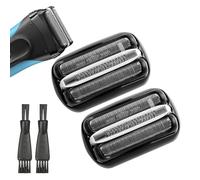 Razor Heads 2 Pack 32B Series 3 Replacement Head Compatible with Braun S3 Shaver, Wet and Dry Electric Shaver Foils for 3010s,3040s,3080s,310s,320S,330S,340S, 380S with Brush