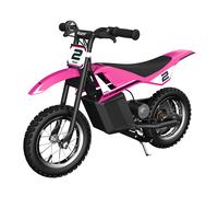 Razor Kids Electric Motorbike - MX125 Pink Dirt Rocket Bike for Children 7+ w/ 8 mph Max Speed & 40 Minute Ride Time, Up to 5 Mile Range, 100W Ride Razor Pink
