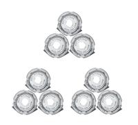 Razor Replacement Shaving Head Round Shaver Heads Blades Universal Shaving Head Razor Blades for SH70 SH90 HQ8 HQ9 Series Razor Head Assembly(9pcs)
