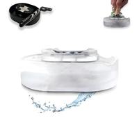 Razor Rinser - Goodbye to Clogged Razors and Dirty Sinks, Clean Your Razor Efficiently, No Batteries Save Water, 2024 Manual Push-Type Razor Rinser for Any Cartridge Razor Shaver (White)