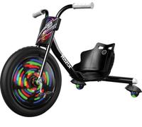 Razor RipRider 360 Lightshow - Trike with Rear Casters and with Motion-Activated Multi-Color Lights, 3 Wheeled Drifting Ride-On for Kids Ages 5 and Up
