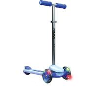 Razor Rollie, 3-Wheel Scooter for Younger Children, Seated and Stand-Up Riding Options, Light Up Wheels For Ages 2 1/2-4, Adjustable handlebars, Kick Scooter, Blue