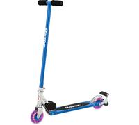 Razor S Spark Sport Kick Scooter - LED Light-Up Wheels, Full-Deck Grip Tape, Spark Bar, Lightweight Aluminum Frame, Foldable, Blue