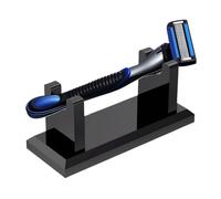 Razor Stand Horizontal Bathroom Razor Holder - Space-saving Acrylic Holder Rack Wet Shaving Bathroom Travel Family Constant Safe and Comfortable Shaving in the Shower, Prevents Falling Off, black