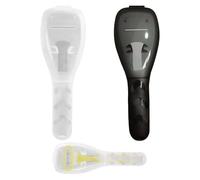 Razor Storage Box 2pcs Portable Razor Holder Transparent Plastic Safety Razors Travel Case Protector Case for Gillette Razors(Black+White)