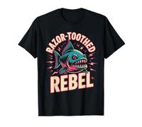 Razor-Toothed Rebel | Piranha Attitude T-Shirt