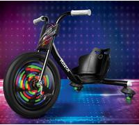 Razor RipRider 360 Lightshow - Trike with Rear Casters and with Motion-Activated Multi-Color Lights, 3 Wheeled Drifting Ride-On for Kids Ages 5 and Up