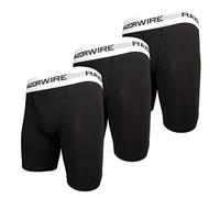 RAZOR WIRE Mens Boxers 3 Pack Boxer Shorts Stretch Soft Fitted Trunks Underwear Longer Leg (Optimum, M)