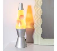 Razzo LED Yellow and Red with Silver Base Retro Lava Lamp Desk Table Light ValueLights Red One Size