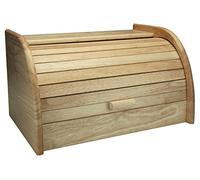 Apollo Bread Bin Roll-top Rubber Wood