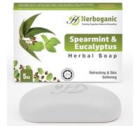 RB INTERNATIONAL Soap Bar - Made with Nourishing & Refreshing Ingredients | Pack of 2 | Gentle Bathing Cleanser for Body, Face & Hands Soothing Skin Care - 8 Flavors (Spearmint and Eucalyptus)