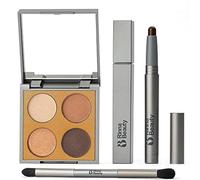 RB RINNA BEAUTY Better Naked Iconic Eye Shadow Set by Rinna Beauty with Mocha Brown and Vegan Milk Luxury Eye Pencil and Lash Out Jet