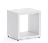 RB UK Boon Cube Shelving Unit Eco-Friendly Bookcase Freestanding Heavy Duty White, Made In Austria (H)400mm (W)380mm (D)330mm