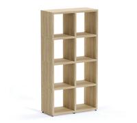 RB UK Shelf Depot 8 Cube Shelving Unit Eco-Friendly Bookcase Freestanding Heavy Duty Oak, Made In Austria (H)1470mm (W)740mm (D)330mm