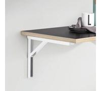 RB UK Shelf Depot Heavy Duty Folding Brackets White (H)200mm (D)280mm, Pack Of 2